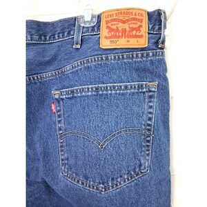 Mens Levis Size 550 46 X 34  actual ( 45x32.5 in) Relaxed Fit Straight Casual